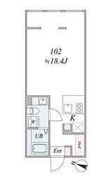 the trias magome 1Kの間取図画像