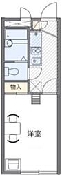 レオパレスCedre 1Kの間取図画像