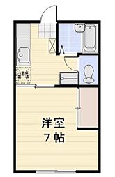 ハイツ・ウイング21 1Kの間取図画像