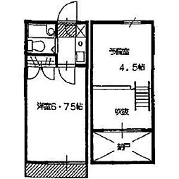 エンタープライズ西町田 ワンルームの間取図画像