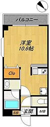 アプレシオ ワンルームの間取図画像