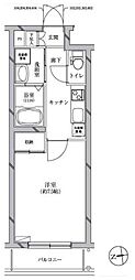 ReCRACIA富士見台 1Kの間取図画像