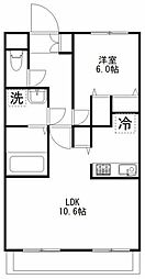 アスモ・グランデ 1LDKの間取図画像