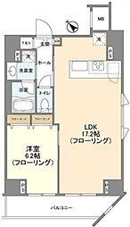 カーサスプレンディッド麻布仙台坂 11階1LDKの間取り