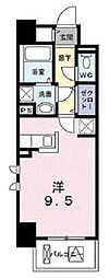 フィオーレカンパネラ ワンルームの間取図画像