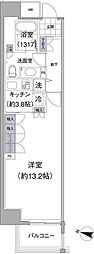 アビティ目黒 1Kの間取図画像