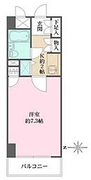 藤和シティコープ芝公園 1Kの間取図画像