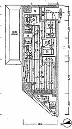 エクセレントシティ中野鷺宮 3階1Kの間取り