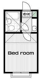 ダイワプラザ蓮沼1 1Kの間取図画像