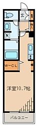 カルハ西麻布3 ワンルームの間取図画像