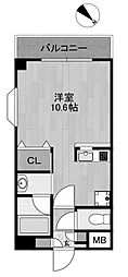 アプレシオ ワンルームの間取図画像