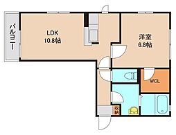 エル・カミーノ 1LDKの間取図画像