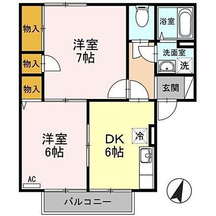 ロイヤルコート新和B_間取り_0
