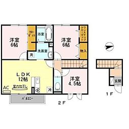 ハイツ東野 3LDKの間取図画像