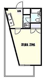 コーポラス小林 1Kの間取図画像