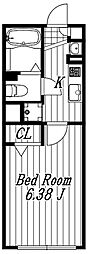 リーリオ堀切 1Kの間取図画像