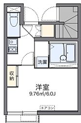 レオネクストラーラ 1Kの間取図画像