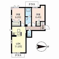 オーヴォ今津 0101 ｜ 京都府亀岡市千代川町今津２丁目10-14（賃貸マンション2LDK・1階・57.47㎡） その2