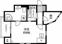 ドムスヒルズ 1SKの間取図画像