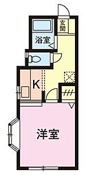ダイワプラザ津田沼 1Kの間取図画像