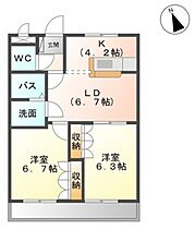 Ｃｈｅｚ－ｍｏｉ神畑  ｜ 静岡県富士市今泉（賃貸アパート2LDK・2階・51.66㎡） その2