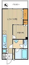 メゾン鳳月 1LDKの間取図画像