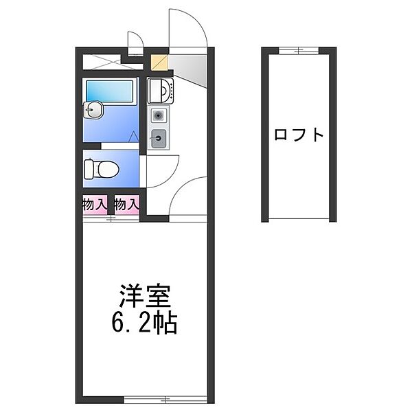 レオパレス芳山荘I ｜大阪府貝塚市加神１丁目(賃貸アパート1K・1階・19.87㎡)の写真 その2