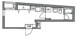 ファブール新江古田 ワンルームの間取図画像