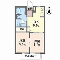 ディアス日和田Ｃ 102 ｜ 福島県郡山市日和田町字千峯坦95-8（賃貸アパート2DK・1階・40.00㎡） その2