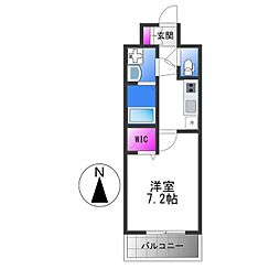 大阪市阿倍野区天王寺町北2丁目マンション 1Kの間取図画像