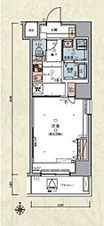 LIVCITY両国参番館 1Kの間取図画像