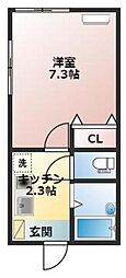 マートハイム高砂 1Kの間取図画像