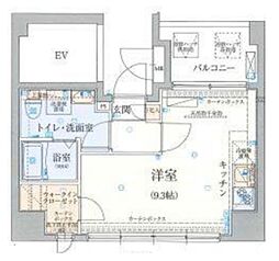 リヴシティ両国2 ワンルームの間取図画像