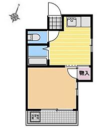 ハイツ田中 1DKの間取図画像