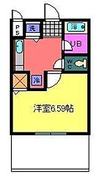 フジパレス南田出井 1Kの間取図画像