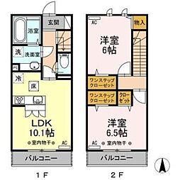 フェリーチェ 2LDKの間取図画像