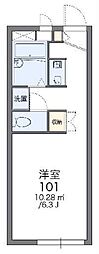 レオパレスベンデュール 1Kの間取図画像