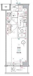 クレヴィスタ戸田 1Kの間取図画像