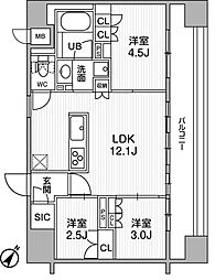 ニド巣鴨 3LDKの間取図画像