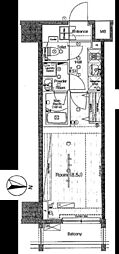 ブライズ方南町 1Kの間取図画像