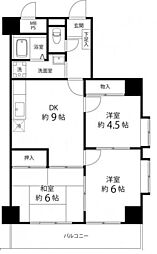 T'sgarden蕨3 3DKの間取図画像