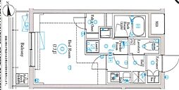 MINDお花茶屋 1Kの間取図画像