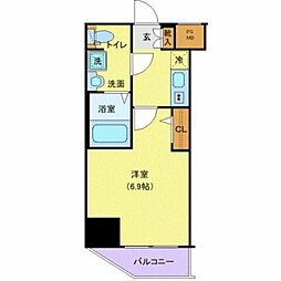AZEST西川口 1Kの間取図画像
