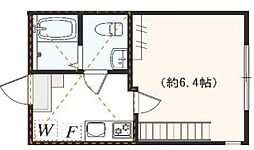 アザーレ・キュリオス中央林間 2階1Kの間取り