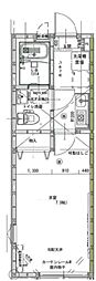 ブロンテ宮崎台 1Kの間取図画像