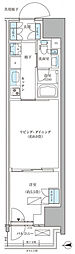 パークアクシス品川天王洲アイル 1LDKの間取図画像