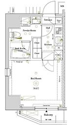 アクサス錦糸町 1Kの間取図画像