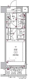 セジョリ新宿西落合 1Kの間取図画像