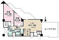 インペリアル赤坂フォラム 2LDKの間取図画像
