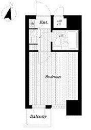 グローリア初穂椎名町 1Kの間取図画像